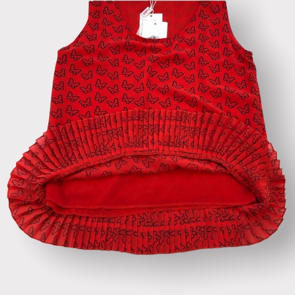 BLUGIRL FOLIES, Tank Top, Pleated Bottom, Butterfly Pattern, Size 6 - Picture 13 of 13